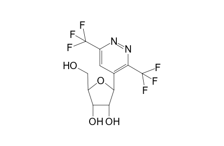 4-[.beta.-D-Ribofuranosyl-3,6-bis(trifluoromethyl)-pyridazine