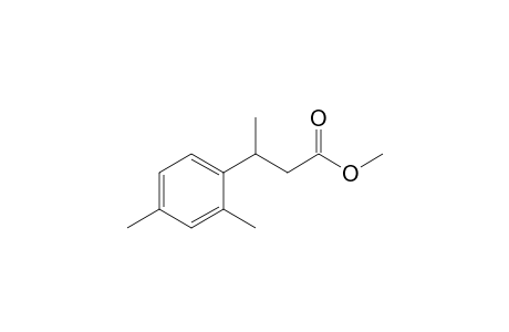 Benzenepropanoic acid, .beta.,2,4-trimethyl-, methyl ester