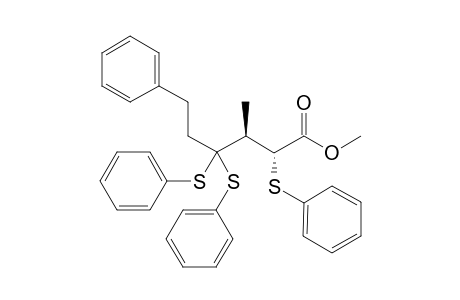 Methyl (2R,3S)-3-Methyl-6-phenyl-2,4,4-tris(phenylthio)hexanoate