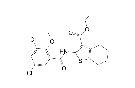 Ethyl 2-(3,5-dichloro-2-methoxybenzamido)-4,5,6,7-tetrahydrobenzo[b]thiophene-3-carboxylate