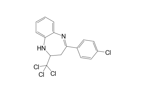 4-(4-Chlorophenyl)-2-(trichloromethyl)-2,3-dihydro-1H-1,5-benzodiazepine