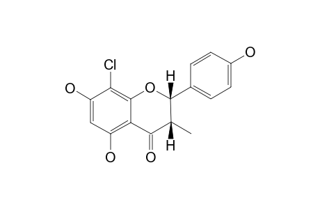 (2S,3S)-3-METHYL-8-CHLORO-4',5,7-TRIHYDROXY-FLAVANONE;BE-14348D