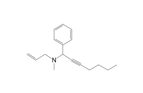 N-Allyl-N-methyl-1-phenylhept-2-yn-1-amine