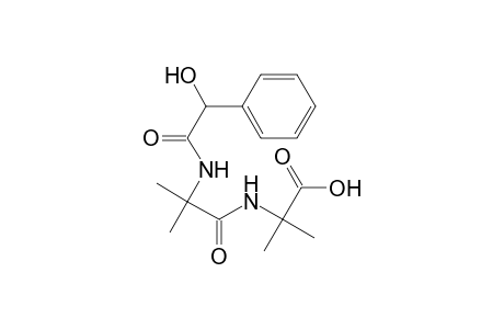 Alanine, N-[N-(hydroxyphenylacetyl)-2-methylalanyl]-2-methyl-, (.+-.)-