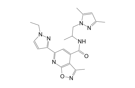 isoxazolo[5,4-b]pyridine-4-carboxamide, N-[2-(3,5-dimethyl-1H-pyrazol-1-yl)-1-methylethyl]-6-(1-ethyl-1H-pyrazol-3-yl)-3-methyl-