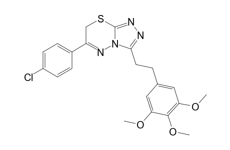 3-[2-(3,4,5-Trimethoxyphenyl)ethyl]-6-(4-chlorophenyl)-7H-1,2,4-triazolo[3,4-b]-1,3,4-thiadiazine