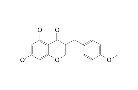 5,7-DIHYDROXY-3-(4'-METHOXYBENZYL)-4-CHROMANONE