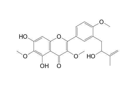 5,7-DIHYDROXY-3'-(2-HYDROXY-3-METHYL-3-BUTENYL)-3,6,4'-TRIMETHOXY-FLAVONE