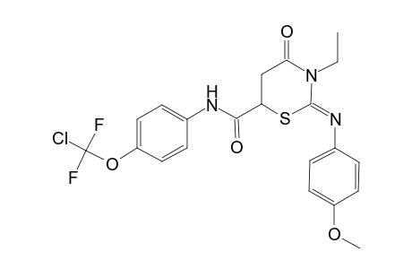 2H-1,3-thiazine-6-carboxamide, N-[4-(chlorodifluoromethoxy)phenyl]-3-ethyltetrahydro-2-[(4-methoxyphenyl)imino]-4-oxo-, (2Z)-