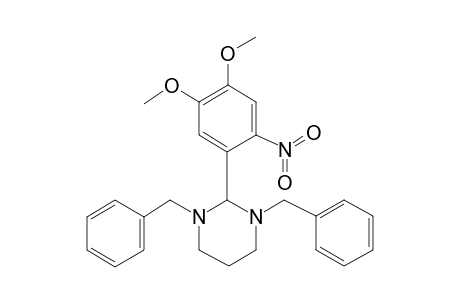 1,3-Dibenzyl-2-(4,5-dimethoxy-2-nitrophenyl)-1,3-diazinane