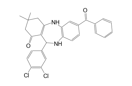 7-benzoyl-11-(3,4-dichlorophenyl)-3,3-dimethyl-2,3,4,5,10,11-hexahydro-1H-dibenzo[b,e][1,4]diazepin-1-one