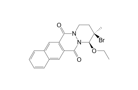 Benzo[g]pyridazino[1,2-b]phthalazine-6,13-dione, 2-bromo-1-ethoxy-1,2,3,4-tetrahydro-2-methyl-, trans-