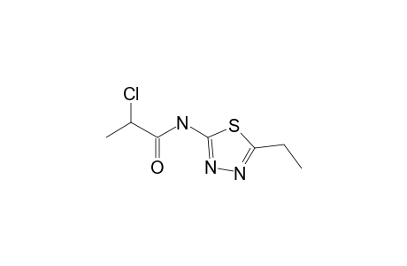 2-Chloro-N-(5-ethyl-1,3,4-thiadiazol-2-yl)propanamide