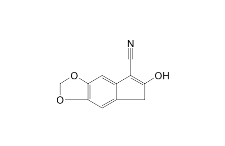 6-hydroxyindeno[5,6-d]-1,3-dioxolo-5-carbonitrile
