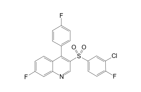 3-((3-Chloro-4-fluorophenyl)sulfonyl)-7-fluoro-4-(4-fluorophenyl)quinoline