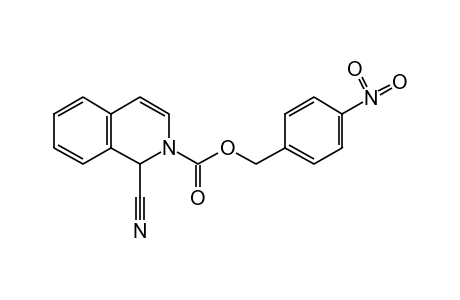 1-cyano-2(1H)-isoqinolinecarboxylic acid, p-nitrobenzyl ester