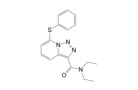 N,N-diethyl-7-(phenylthio)-3-triazolo[1,5-a]pyridinecarboxamide