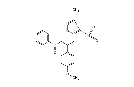 3-(p-methoxyphenyl)-4-(3-methyl-4-nitro-5-isoxazolyl)butyrophenone