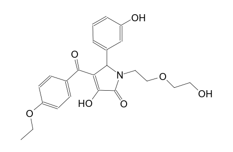 4-(4-ethoxybenzoyl)-3-hydroxy-1-[2-(2-hydroxyethoxy)ethyl]-5-(3-hydroxyphenyl)-1,5-dihydro-2H-pyrrol-2-one