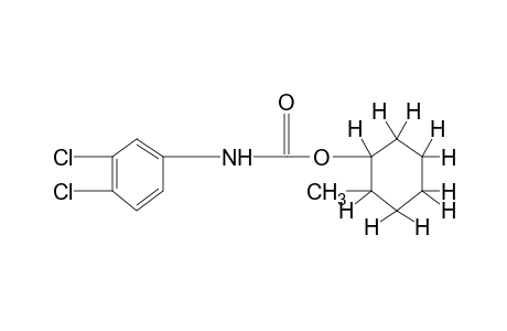 3,4-dichlorocarbanilic acid, 2-methylcyclohexyl ester