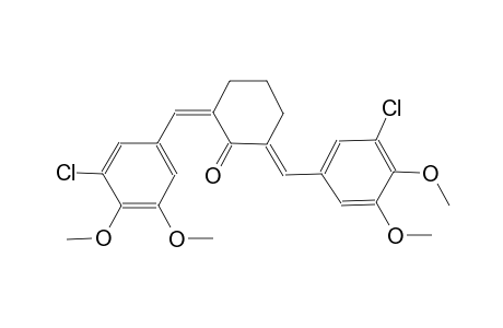 (2Z,6E)-2,6-bis(3-chloro-4,5-dimethoxybenzylidene)cyclohexanone