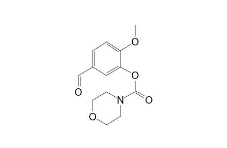 Morpholine-4-carboxylic acid, 3-formyl-6-methoxyphenyl ester