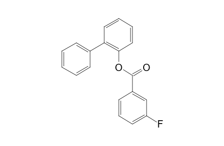 3-Fluorobenzoic acid, 2-biphenyl ester