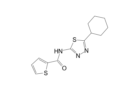 N-(5-cyclohexyl-1,3,4-thiadiazol-2-yl)-2-thiophenecarboxamide