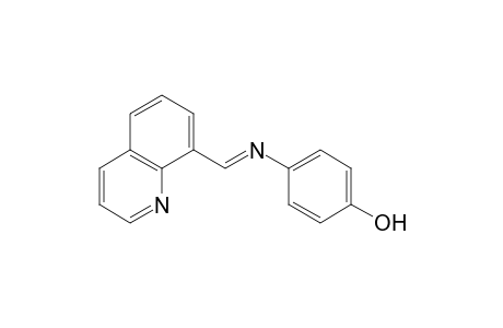 p-[(8-quinolylmethylene)amino]phenol