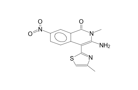 2-methyl-3-amino-4-(4-methyl-2-thiazolyl)-7-nitro-1,2-dihydroisoquinolin-1-one