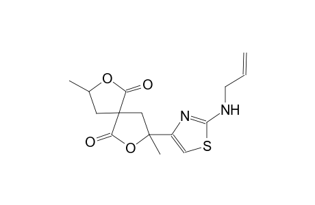 2,7-dioxaspiro[4.4]nonane-1,6-dione, 3,8-dimethyl-3-[2-(2-propenylamino)-4-thiazolyl]-