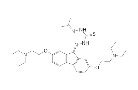 1-{2,7-bis[2-(diethylamino)ethoxy]fluoren-9-ylidene}-5-isopropylidene-3-thiocarbohydrazide