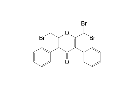 6-BROMOMETHYL-2-DIBROMOMETHYL-3,5-DIPHENYL-4-H-PYRAN-4-ONE