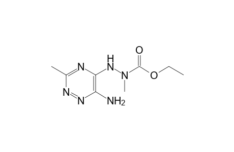 6-Amino-5-(N2-ethoxycarbonyl-N2-methylhydrazino)-3-methyl-1,2,4-triazine