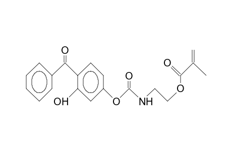 2-Propenoic acid, 2-methyl-, 2-[[(4-benzoyl-3-hydroxyphenoxy)carbonyl]amino]ethyl ester