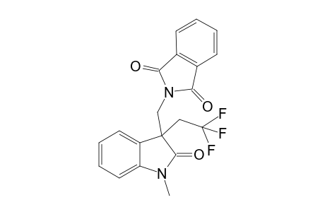 2-((1-methyl-2-oxo-3-(2,2,2-trifluoroethyl)indolin-3-yl)methyl)isoindoline-1,3-dione