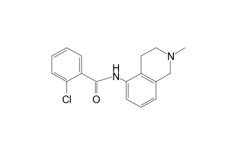 o-chloro-N-(2-methyl-1,2,3,4-tetrahydro-5-isoquinolyl)benzamide