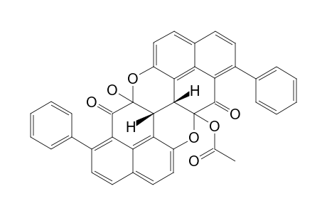 REL-(7AR,7BR,14AR,14BR)-7B,14B-DIHYDRO-7A-ACETOXY-14A-HYDROXY-6,13-DIPHENYL-(7H,14H)-DIPHENALEN-[2,3,3A,4-B,C,D:2,3,3A,4-G,H,I]-PYRANO-[4,3-C]-PYRA