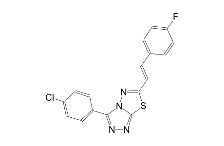 [1,2,4]triazolo[3,4-b][1,3,4]thiadiazole, 3-(4-chlorophenyl)-6-[(E)-2-(4-fluorophenyl)ethenyl]-