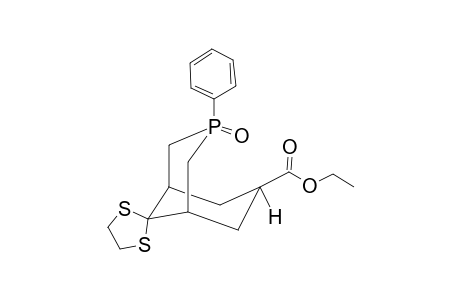 7-ETHOXYCARBONYL-3-PHOSPHABICYCLO-[3.3.1]-NONAN-9-ON-ETHYLENEDITHIOACETAL-3-OXIDE,ISOMER-#1