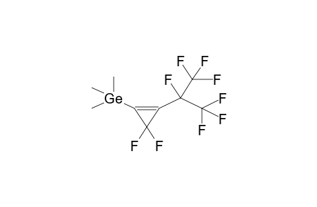 1-HEPTAFLUOROISOPROPYL-2-TRIMETHYLGERMYL-3,3-DIFLUOROCYCLOPROPENE