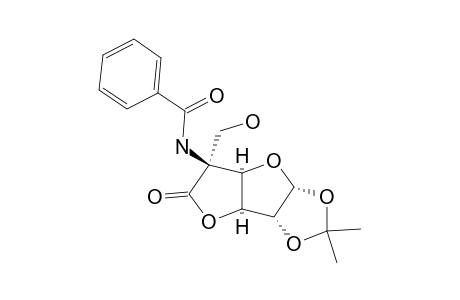 5-BENZAMIDO-5-DEOXY-5-C-(HYDROXYMETHYL)-1,2-O-ISOPROPILIDENE-BETA-L-IDOFURANOSE-3,6-LACTONE