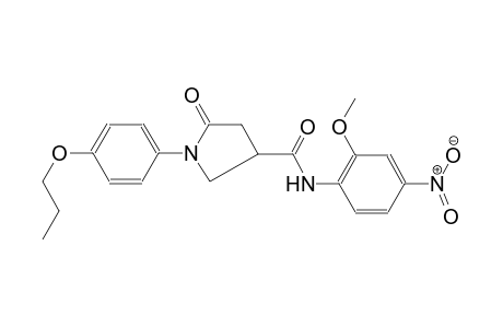 3-pyrrolidinecarboxamide, N-(2-methoxy-4-nitrophenyl)-5-oxo-1-(4-propoxyphenyl)-