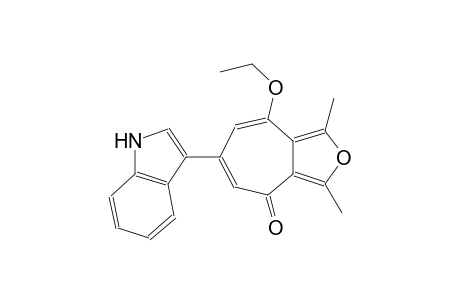 4H-cyclohepta[c]furan-4-one, 8-ethoxy-6-(1H-indol-3-yl)-1,3-dimethyl-