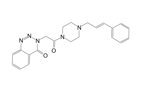 1,2,3-benzotriazin-4(3H)-one, 3-[2-oxo-2-[4-[(2E)-3-phenyl-2-propenyl]-1-piperazinyl]ethyl]-