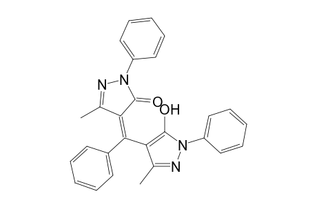 (4Z)-4-[(5-Hydroxy-3-methyl-1-phenyl-1H-pyrazol-4-yl)(phenyl)methylene]-5-methyl-2-phenyl-2,4-dihydro-3H-pyrazol-3-one