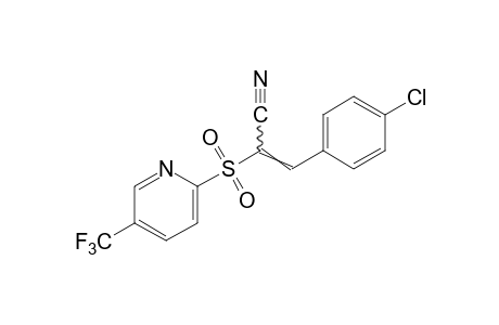 p-chloro-alpha-{[5-(trifluoromethyl)-2-pyridyl]sulfonyl}cinnamonitrile