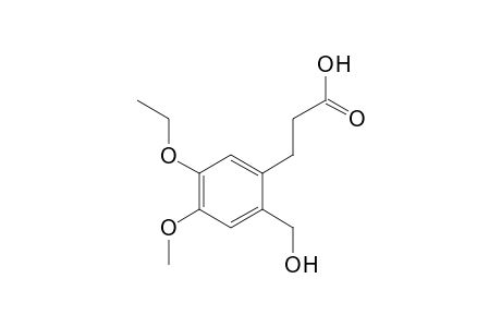 5-ETHOXY-2-(HYDROXYMETHYL)-4-METHOXYHYDROCINNAMIC ACID