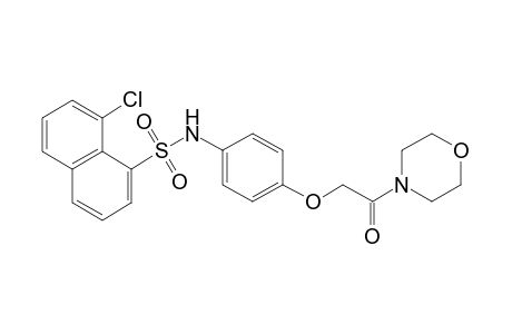 8-Chloranyl-N-[4-(2-morpholin-4-yl-2-oxidanylidene-ethoxy)phenyl]naphthalene-1-sulfonamide