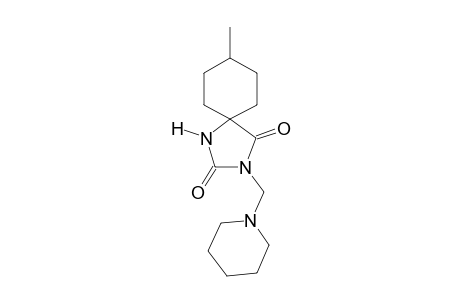 1,3-DIAZASPIRO/4.5/DECANE-2,4-DIONE, 8-METHYL-3-/PIPERIDINOMETHYL/-,